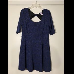 Candies Black and Blue Floral Dress